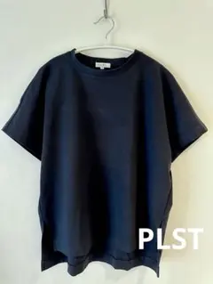 PLST 半袖 Tシャツ 生地しっかりブラック Mサイズのサムネイル