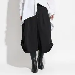 1点もの・デザイン画付き】ブラック綾織り生地ぶかぶかパンツ - メルカリ