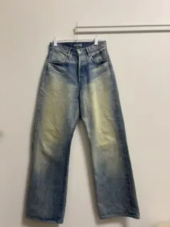 auralee SELVEDGE FADED HEAVY DENIM PANTS