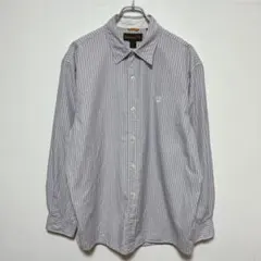 ティンバーランド　長袖シャツ　ストライプシャツ　ワンポイントロゴ刺繍