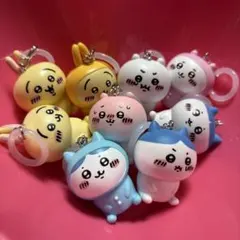 平成レトロ 3種 かおもじん かおもじねこ 奇ぐるみラバラバストラップ