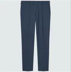 1回着 ユニクロ 感動パンツ2WAYストレッチ（シアサッカー) ブルー w82