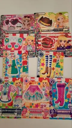 アイカツカード マックコラボ 星宮いちご 大空あかり 新条ひなき 9枚セット