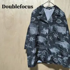 5/2 Doublefocusダブルフォーカス 地図柄 半袖シャツ