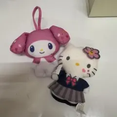 ハローキティ・マイメロディ ぬいぐるみセット ハローキティとマイメロディ ぬいぐるみセット - メルカリ
