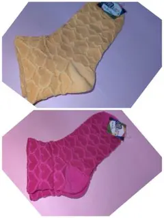 推しカラー　靴下　くつした　くつ下　ピンク　イエロー　23〜25cm　未使用