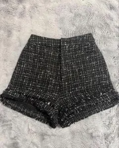 darich ツイード フリンジ ショートパンツ ブラックのサムネイル