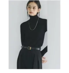 カシミヤ100シアータートルネックプルオーバー anuans アニュアンス