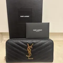 極美品✨SAINTLAURENT サンローラン カサンドラ ブラック 黒 長財布