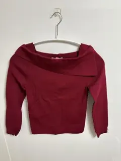 【美品】アプワイザーリッシェ★オフショルダー風ニット★サイズ2