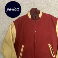 P745 vintage 80s〜90s ウール　レザー　スタジャン　古着