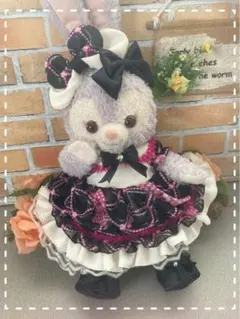 ステラルーＳ　黒花柄バルーンスカートワンピース６点コスチューム　リーナベル出品中