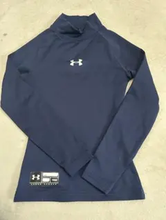 子供用Under Armour ネイビー ハイネック アンダーシャツ YSM