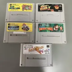 【ジャンク】スーパーファミコンソフト5本セットE