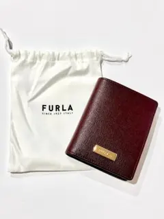 ✨【新品】フルラ 二つ折り財布 クラシック ミニ財布 レッド レディース タグ付