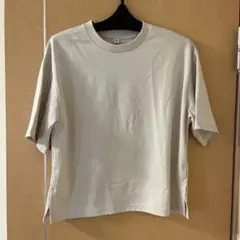 GU ベージュ 半袖 Tシャツ Lサイズ