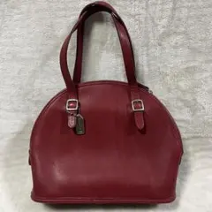 正規品　COACH オールドコーチ レザー ハンドバッグ レッド　9050