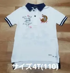 ポロ・ラルフローレン　キッズ　ポロシャツ　白　サイズ4T(110)