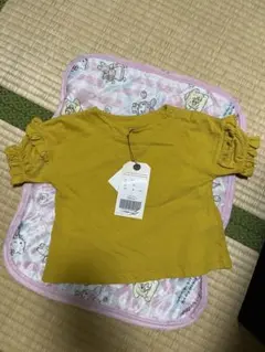 タグ付きベビートップス！（黄色）