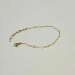 アネモネ ステンレス パール2連ブレスレット