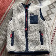 patagonia フリース ベスト 5T ネイビー