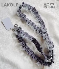 LAKOLE シフォンフリルショルダーストラップ