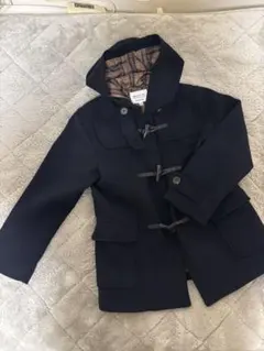 GLOBAL WORK ブラック ダッフルコート フード付き