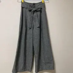 エムズエキサイト　ワイドパンツ　チェック　リボンのサムネイル