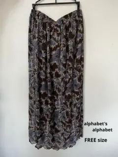 Alphabet's alphabet プリーツスカート