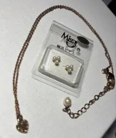 ハート型ネックレス➕磁気ピアス