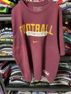 Nike フットボール Tシャツ XL バーガンディ