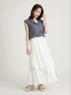 ボリューム ロングスカート