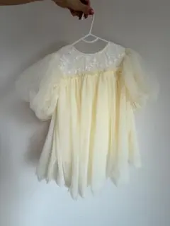 チュールワンピース　ベビードレス80センチ