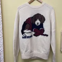 【EAST BOY】 ニット　古着　厚手セーター　アニマル　ユニセックス　犬のサムネイル