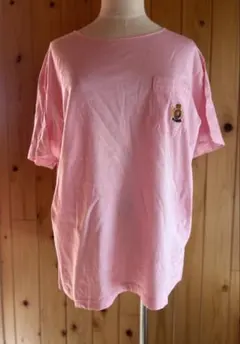 ラルフローレン　Tシャツ　ピンク　L ヴィンテージ