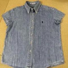 EAST BOY デニムブルー 半袖シャツのサムネイル