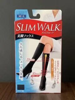 スリムウォーク　美脚ソックス　M〜L ブラック無地