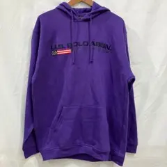 U.S. POLO ASSN. M パーカー プルオーバー パープル【M63】