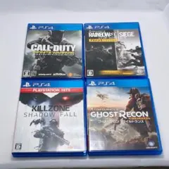 【PS4ソフト4点まとめ売り】FPS・アクションセット（動作確認＆清掃済）