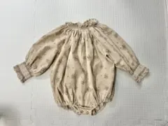 MONBÉBÉ 花柄ロンパース Lサイズ