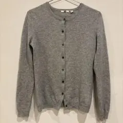 UNIQLO カシミヤ　クルーネックニットカーディガン M