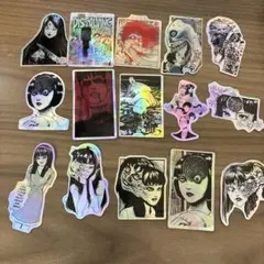 富江ホログラムアニメキャラクターシール15枚セット