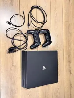 PlayStation 4 Pro 1TB コントローラー2個　その他ケーブル付