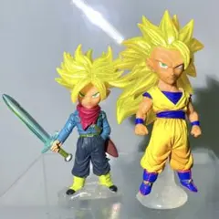 【美品】UG ドラゴンボールフィギュア 超サイヤ人3孫悟空&トランクス