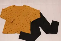 トップスとパンツセット 男女兼用 おしゃれ 秋冬コーデ 100