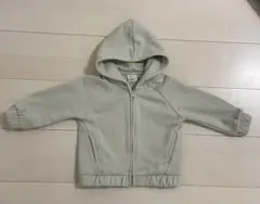 ZARA フード付き パーカー 86cmライトグリーン