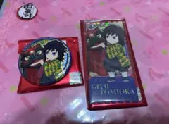 鬼滅の刃 中国限定 冨岡義勇 缶バッジ、アクリルチケット セット