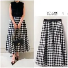 【24年購入】【定価:37,400円】LOULOU WILLOUGHBYスカート