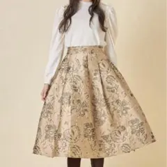 tocco closet トッコ クローゼット　ジャガードフラワースカート