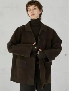 LA PEAU DE GEM eco suede coverall